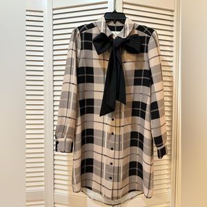 KATE SPADE ♠️ NEW YOURK PINK PLAID BOW DRESS